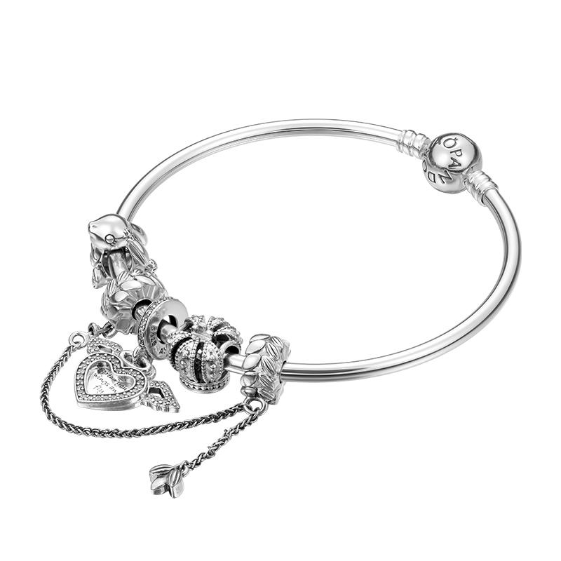 Pandora Cute Angel Chic 925 Silver Bracelet Women's Silver ZT-0002