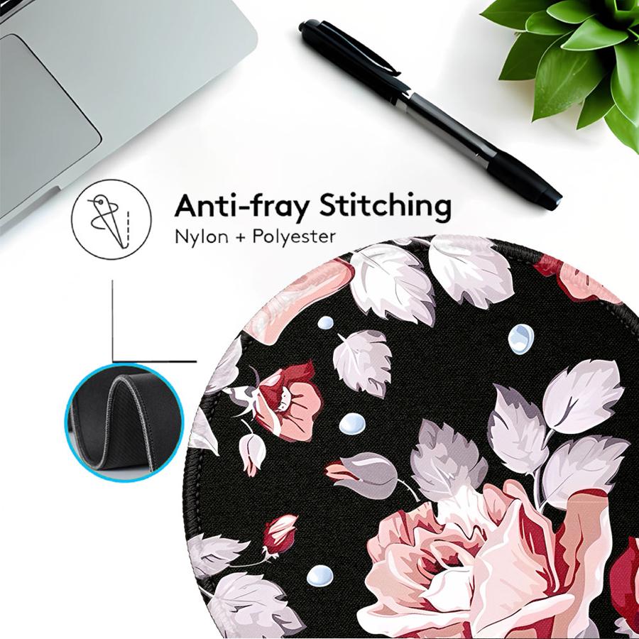 1pc Mouse Pad office Pad Keyboard Mouse Pad Computer Laptop Pad Desk accessories Game Console Pad Anti slip Flower Print