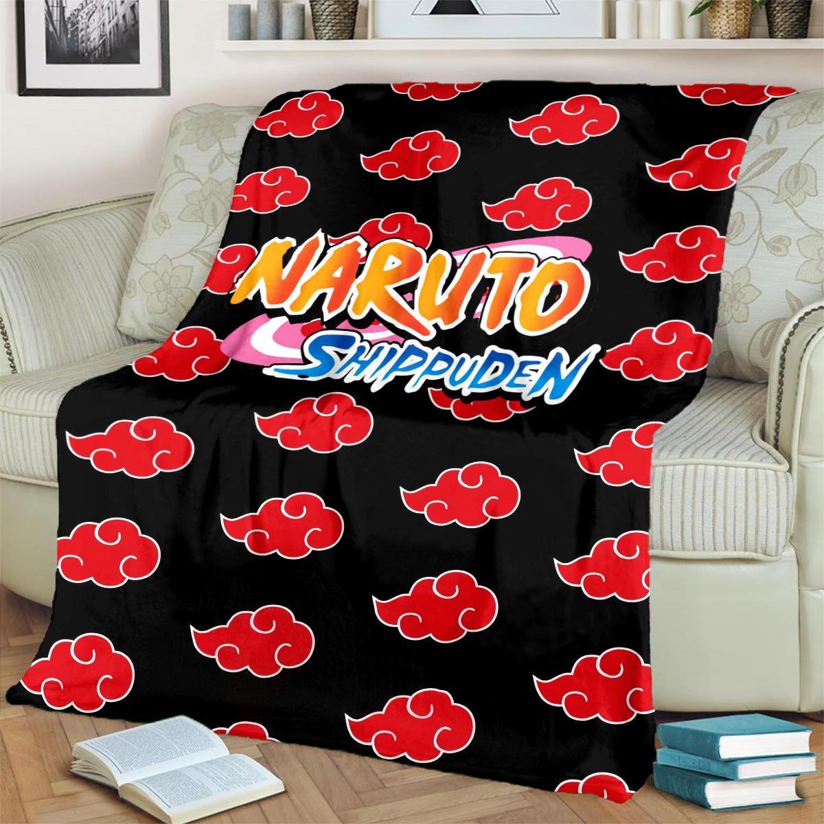 

Anime-Naruto Print Blanket Warm Comfortable Flannel Blanket for Bedrooms, Sofas, Beds, Chairs, Picnics, Travel -LXR78 75x90cm