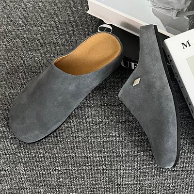 Nieuwe lente- en zomer pantoffels met dikke zool, halfhoge slippers met tasneus, lelijke en schattige sandalen, mode Boken schoenen 19987-J