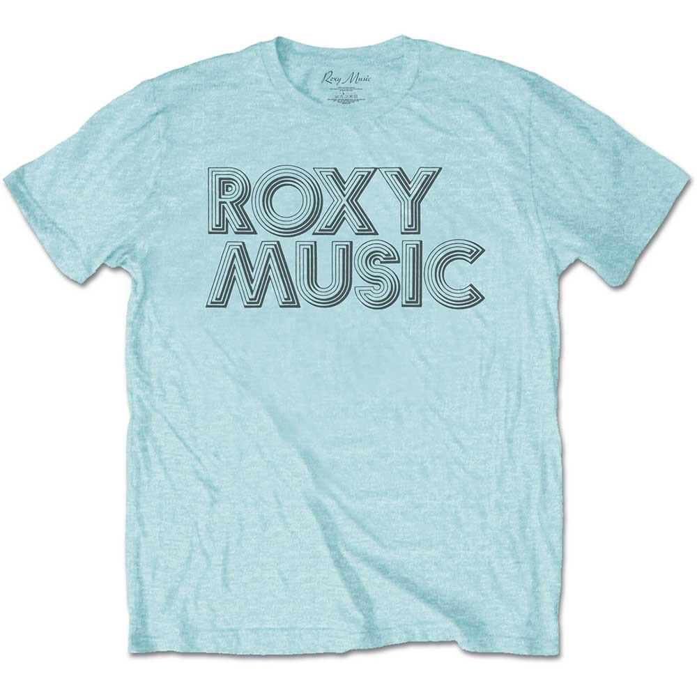 Roxy Music - Disco Logo - Sky Blue t-shirt Unisex T-Shirt XL