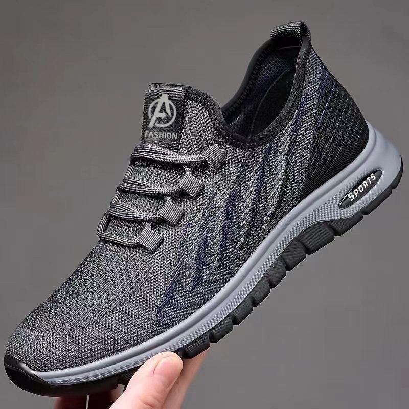 

Men s sports shoes 2025 summer new fly-woven breathable mesh casual shoes foreign trade trend fashion shoes 44