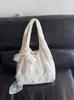 Korean Lace Flower Canvas Tote Bag - Women's Large Capacity Shoulder Bag for Commuting