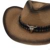 Fashionable Western Cowboy Hat Wide Brim Costume Paper Sun Protection Cowgirl for Men's