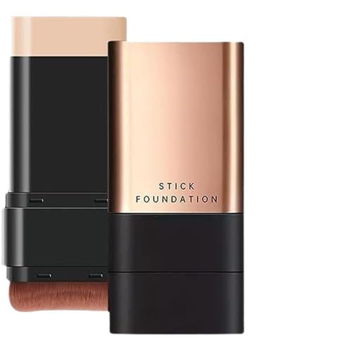 

HENTIC 2 in 1 Makeup Foundation Stick with Concealer - Dual Use Smooth Blend Cream for Flawless Coverage