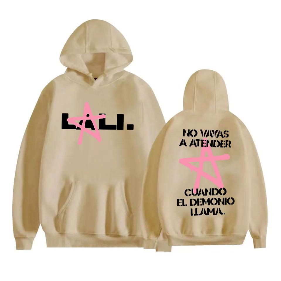 Singer Lali Esposito Tour 2025 Letter Print Hoodie Men Women Clothing Aesthetic Long Sleeve Sweatshirt Fashion Oversized Hoodies