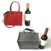 Birthday Party Storage Bag Outdoor Picnic Holder 1pc Case 25*18*16cm Organizer Felt 6-grid Beer Bottle Handbag