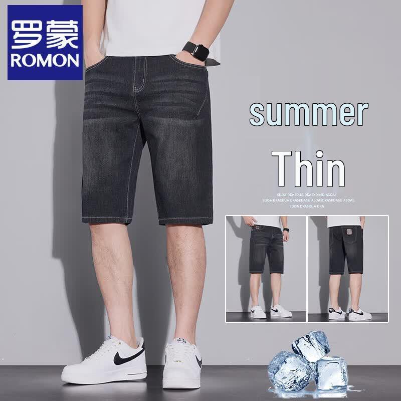 Luomeng Men s Loose Fit Denim Shorts 29