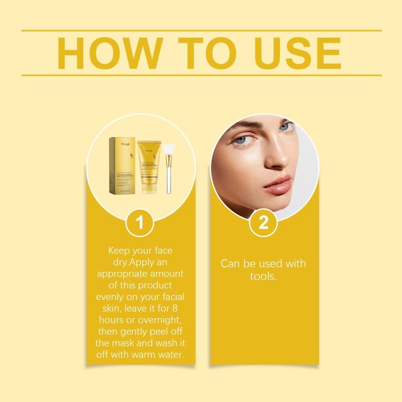 Turmeric Collagen Tearing Mask Gently Cleanses, Moisturizes, Moisturizes and Gently Careens Facial Skin