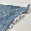 Turban Triangle Scarf Denim Headscarf Retro Star Hair Scarf  Party