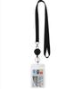1pc Bus Card Sleeve Case Transparent Staff ID Work Card Cover with Lanyard Exhibition Name Badge Holder Neck Strap Pass Access