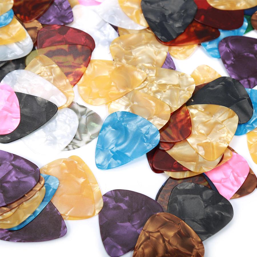 6/12/24/48/100pcs Guitar Picks ABS Guitar Ukulele String Instrument Accessories for Music Lovers Indoor Outdoor Performance XJM