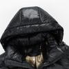Black and Gold Cotton-padded Clothes Men's Winter Thickened Warm Windproof Cotton-padded Clothes Couple Hooded Versatile Casual Padded Jacket