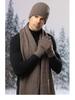 Men's Winter Plus Velvet Knitted Hat, Scarf & Gloves Set - Thick, Cold-Proof for Outdoor Cycling.