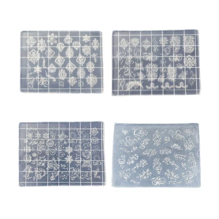 4PCS Nails Art Silicone Mold Butterfly Theme Manicure Training Tool Professional Manicure Supplies for Various Occasion