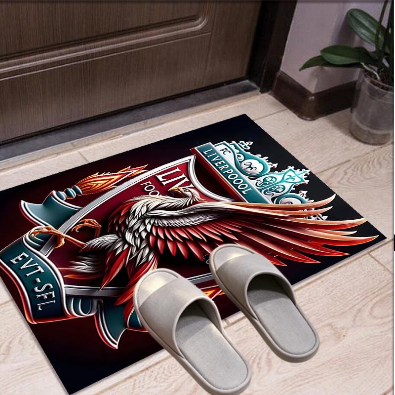 Football Club Pattern Rug, Indoor/Outdoor Mat, for Picnic, Gameroom, Bedroom, Office, Living Room, Home Decor Carpet, Birthday Gift