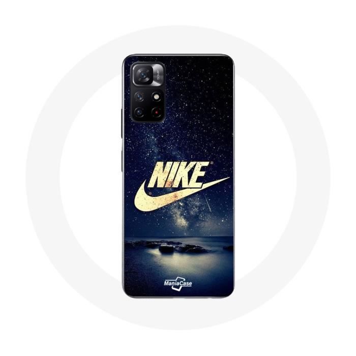 Coque - Nike - Xiaomi Redmi Note 11s 5G - Logo Doré - Nuit Étoilée - Souple