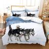 Lovely Husky Duvet Cover Set 3d Puppy Dog Husky Bedding Set Cute Dog Quilt Cover Twin Single Queen King Size Fashion Modern Gift