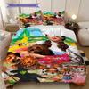 Fantasy Magic Adventure Three-piece set (1 * duvet cover + 2 * pillowcase, without core) 2D Flat Bedding set Christmas birthday gift