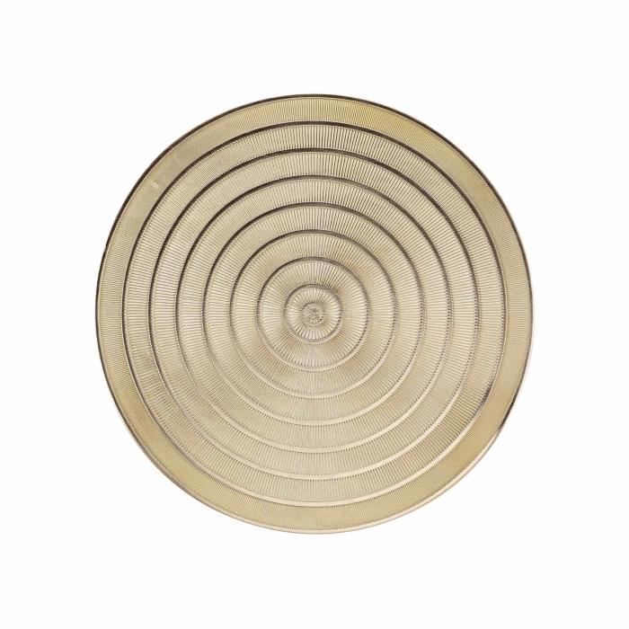 Set De Table - Orient - Ø 40 Cm - Ajoure - Jaune - Synthétique