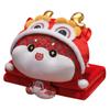 Year of The Snake Pillow Blanket All-in-one Doll Doll National Fashion Lion Awakening Sofa Pillow Quilt Second Use Autumn and Winter Car Cushion