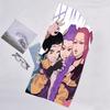 1pc KPop Demon Hunters8 Beach Towel, Beach and Seaside Swimming Pool Equipment, Fashion Pattern, Rectangular, Travel Essentials