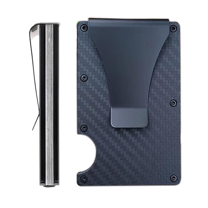 New RFID Blocking Carbon Fiber Wallet with Money Clip
