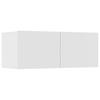 6 Piece TV Cabinet Set White Particleboard