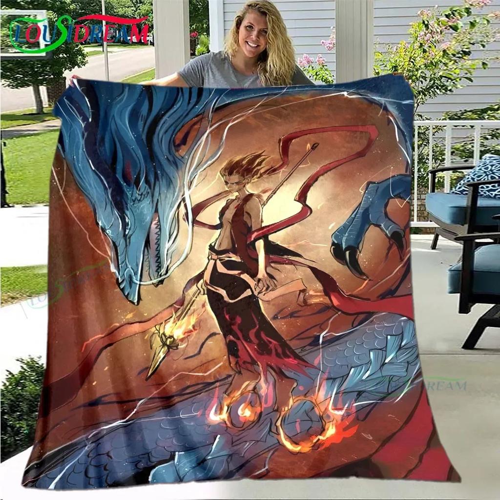 Famous Film Role Nezha Printed Soft Blanket Living Room Bedroom Sofa Bed Blanket Gift Portable Picnic Blanket Luxury Gift