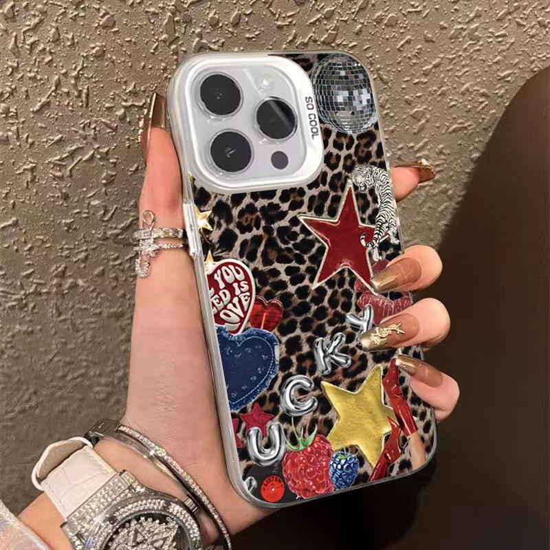 

Leopard Star Design IMD Phone Case For Xiaomi 14T 13T 12T Pro 11 Lite 5G 15 14 13 12 11 Shockproof Laser Bumper Back Cases Cover Xiaomi 12