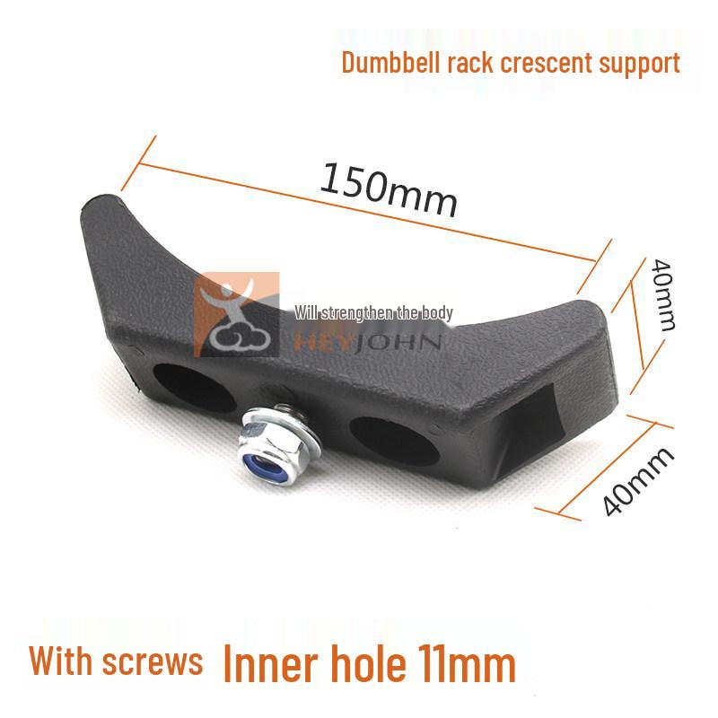 Crescent Dumbbell Rack Set with Mat - Durable and Impact-Resistant Fitness Equipment Accessories