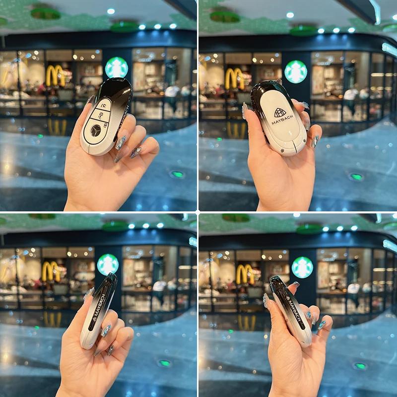 Car Key Case Cover Protection Shell Keychain For Mercedes Benz 2022 C S Class W206 W223 S350 C260 C300 S400 S450 S500 KJ1