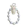 Elegant Pearl Bows Keychain Wrist Bracelet Pendant Multipurpose Handmade Jewelry Accessories for Bags Phones Household