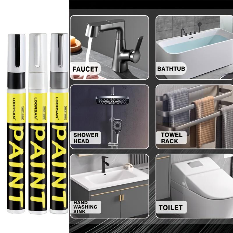 Metal Touch-up pens-Stainless Steel Paint Scratch Repair,bathroom and Kitchen Paint Restoration,black,white and Gray Touch Pens
