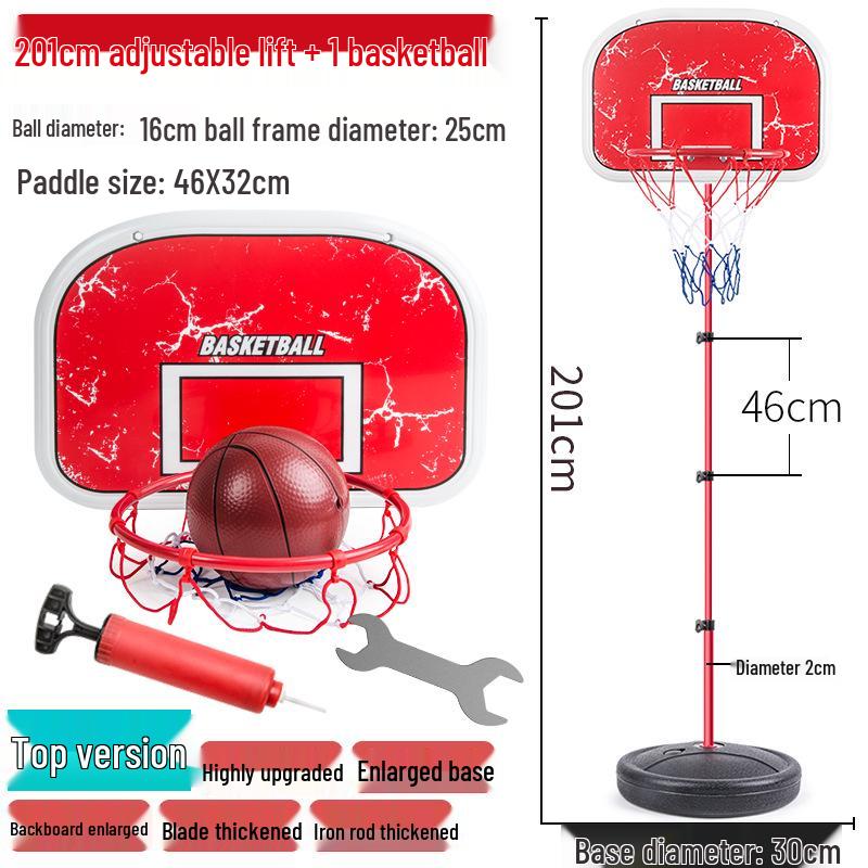 Adjustable Indoor Basketball Hoop with 6 Balls for Kids Ages 3-9