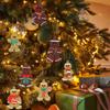 16Pcs/set Exquisite PVC Christmas Tree pendant Funny Kid Gift Gingerbread Man Ornament DIY New Year Decor Xmas Tree Decoration