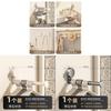 Abs Suction Cup Balcony Clothes Rack With Telescopic Hook For Home Organization