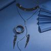 Women's Fashion Necklace, Earrings, Bracelet, Zircon Set Suitable for Wedding, Party, Festival Gifts-8094