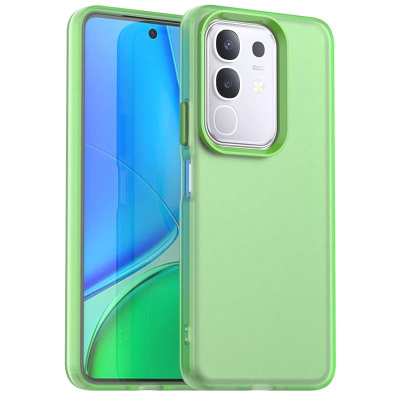 Anti-Drop Candy Color Phone Case For Vivo Y29 Matte PC Transparent Back Case For Vivo Y29 4G Cover For Vivo Y29 Case 6.68 inch