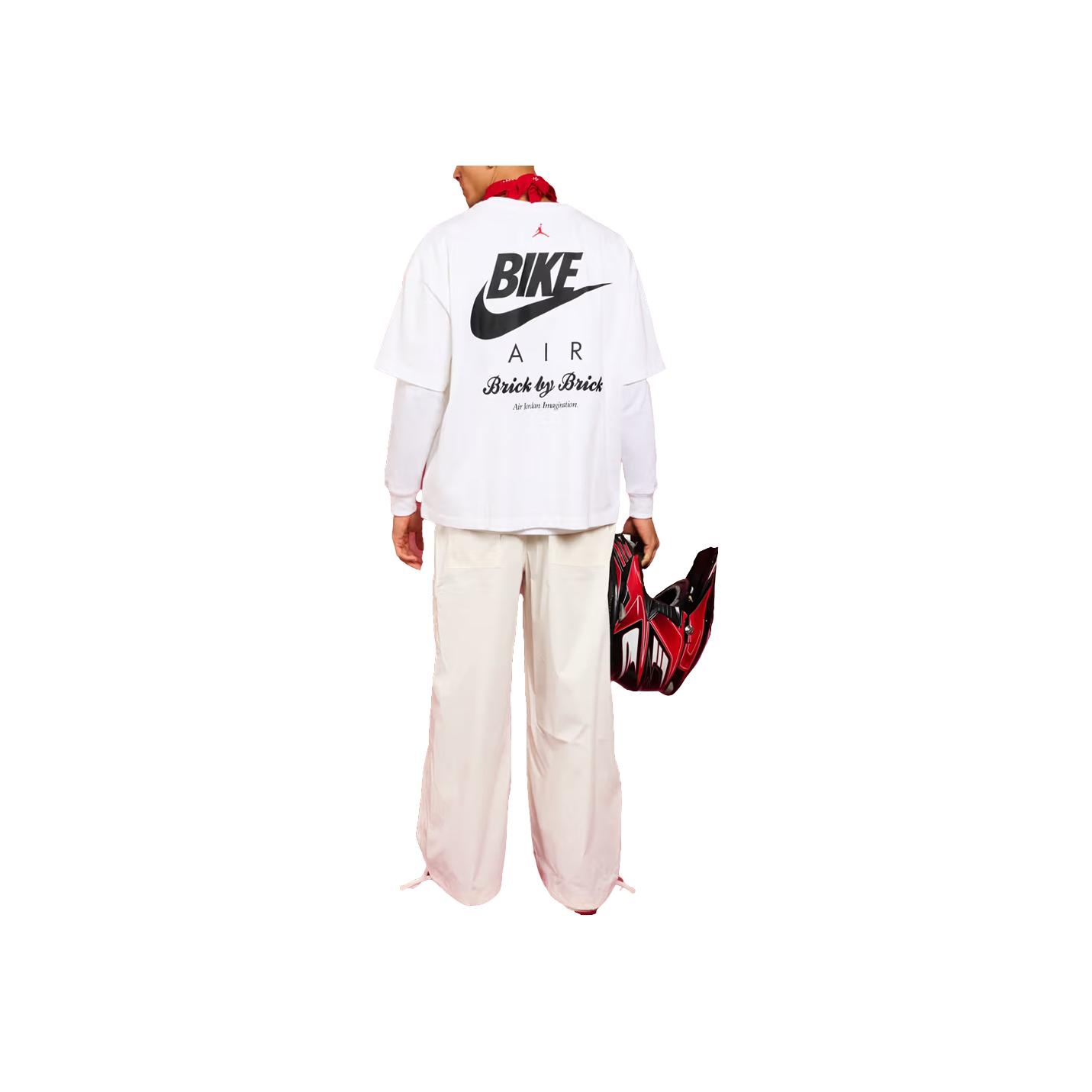 

Jordan X Коллаборация с Найджелом Сильвестром SS25 Удобная Простая Модная Футболка с Коротким Рукавом Унисекс Топы Белый HQ1737-100 XL