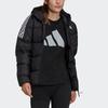 Adidas Essential Mid Down Hoodie - International Edition Women Outerwear Black GT9175