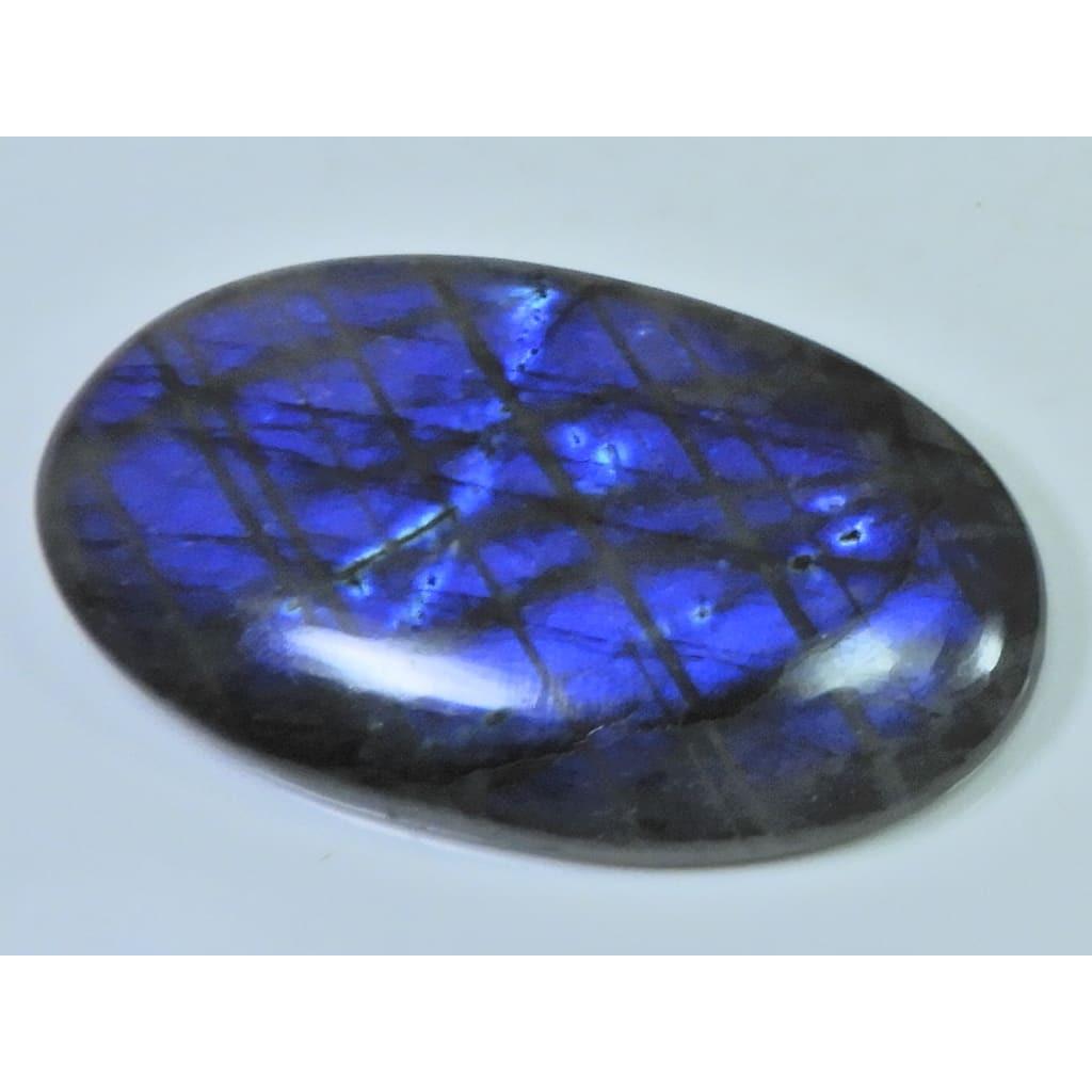 149Cts.Natural Labradorite Multi Fire Oval Cabochon Loose Gemstone 31X58X7MM D-245