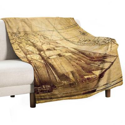 Vintage Schiffskarte Decke Riesen Sofa warm für den Winter Bettwäsche Cosplay Anime Decken