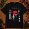 Shibuya Tokyo Urban Grid Tee – Minimal Japanese Streetwear Black T-Shirt