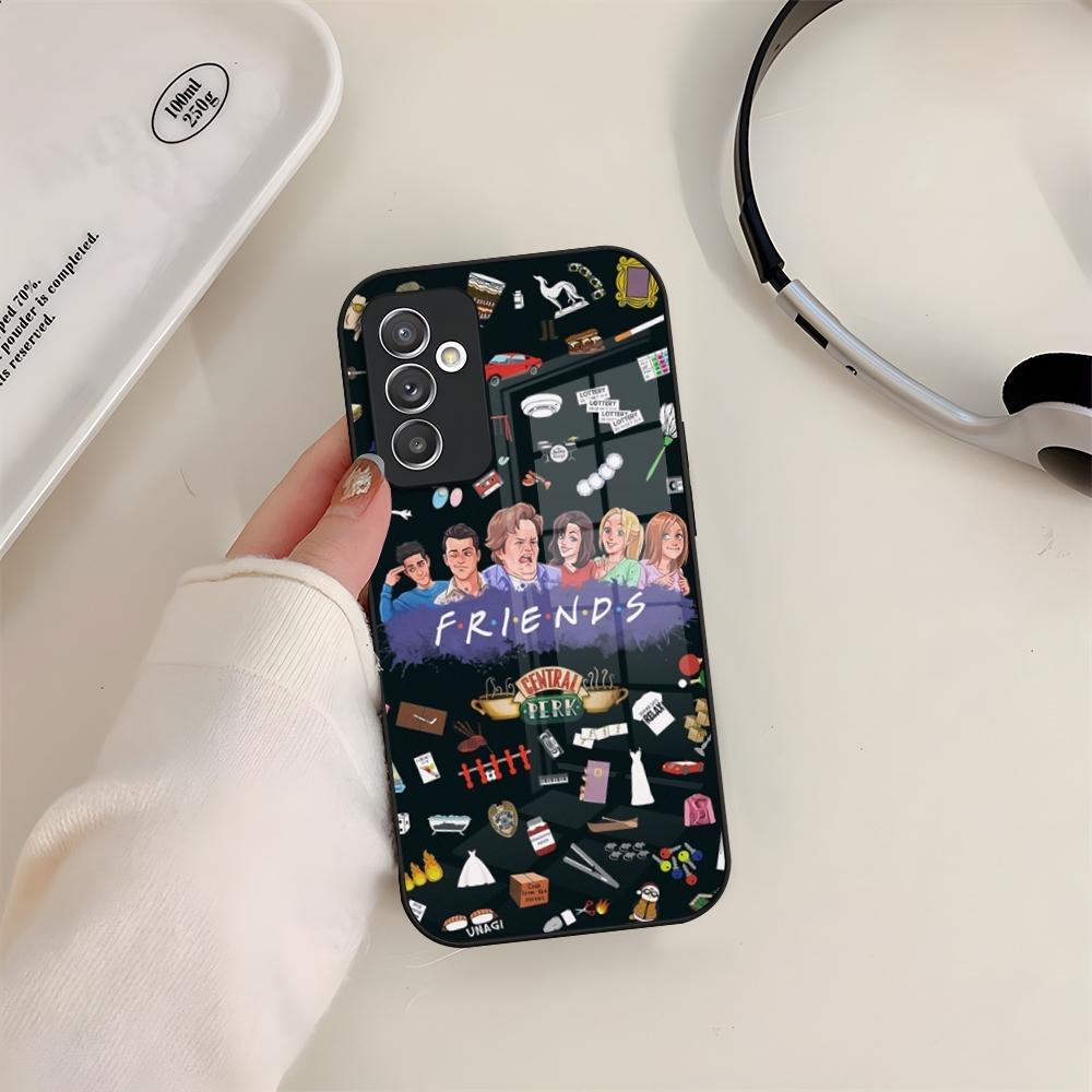 Friends TV Show Phone Case Glass For Samsung S24 S26 S23 S20 S25 S21 S22 Ultra Fe Plus A05 A06 A16 A26 A36 A56 Coque