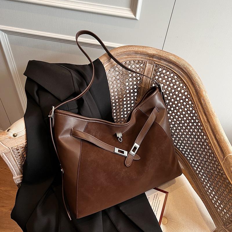 Large-capacity Simple Casual Messenger Bag 2025 Autumn and Winter New Shoulder Tote Bag Commuter Versatile Women's Bag