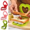 Sandwich Cutting Mold Heart Design Stainless Bread Cutter And Sealer Breakfast Toast Cookie Press Cutter For Kids Breakfast