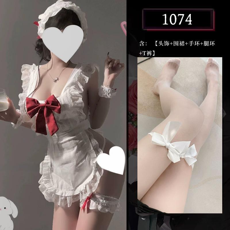 Pure Desire Bow Pure Desire Maid Naked Back Apron Set Free Uniform Sex Underwear Small Breasts