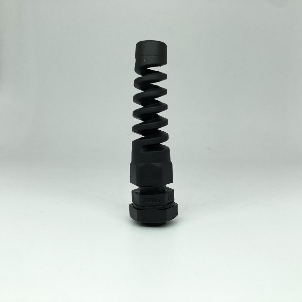 Nylon Waterproof M12/PG7 Cable Gland with Torsion-Resistant Anti-Bending Protection