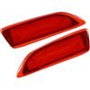 Rear Bumper Reflector Fog Brake Tail Light 81920-02030 8192002030 Red LED for Toyota Corolla 2011-2013 Plastic Red Lens (Set of 2) Replacement
